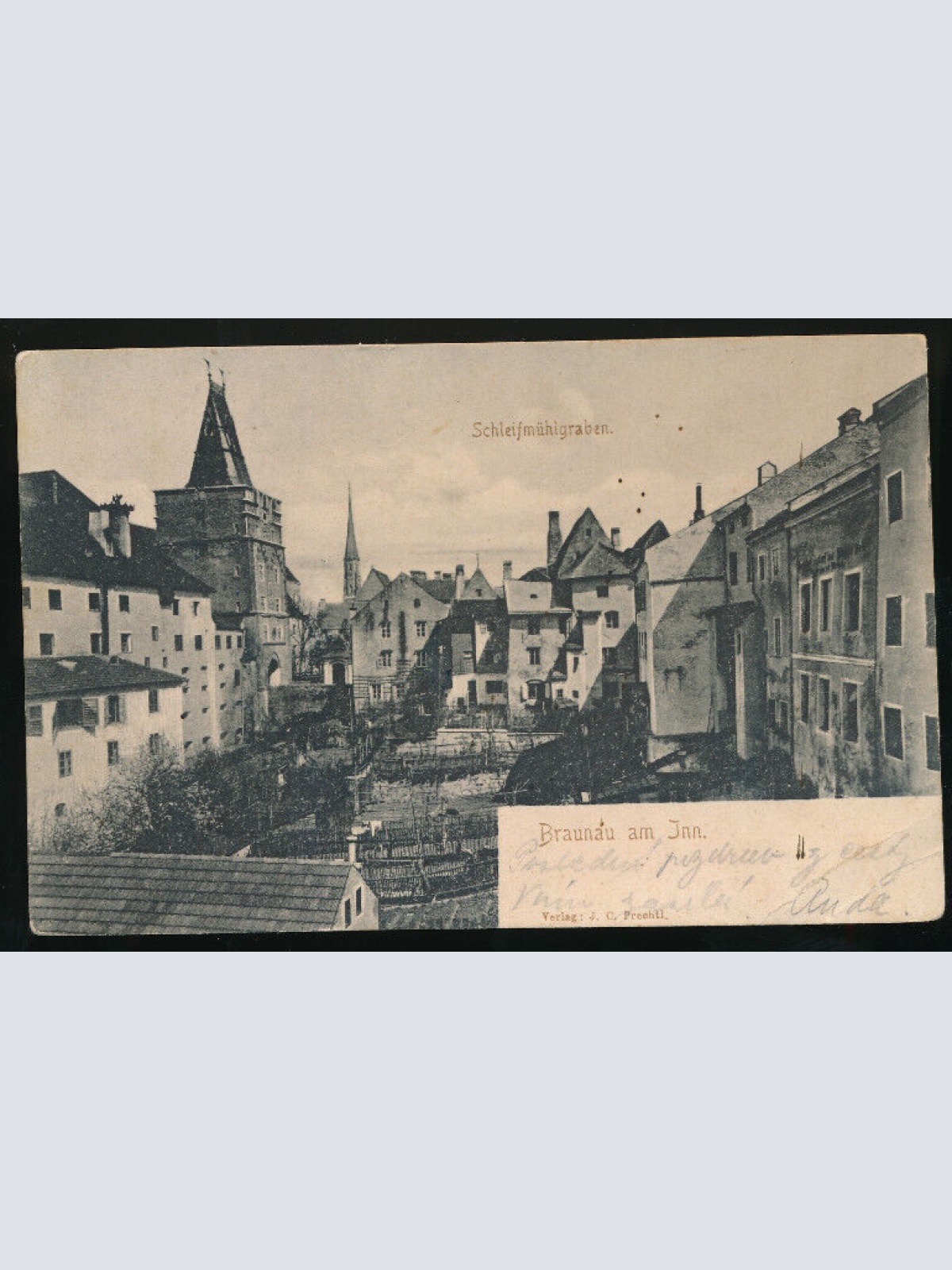 AK aus Braunau am Inn Schleifmühlgraben Oberösterreich  (850)