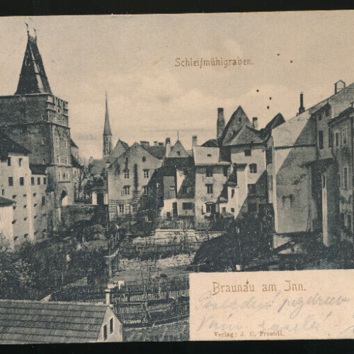 AK aus Braunau am Inn Schleifmühlgraben Oberösterreich  (850)