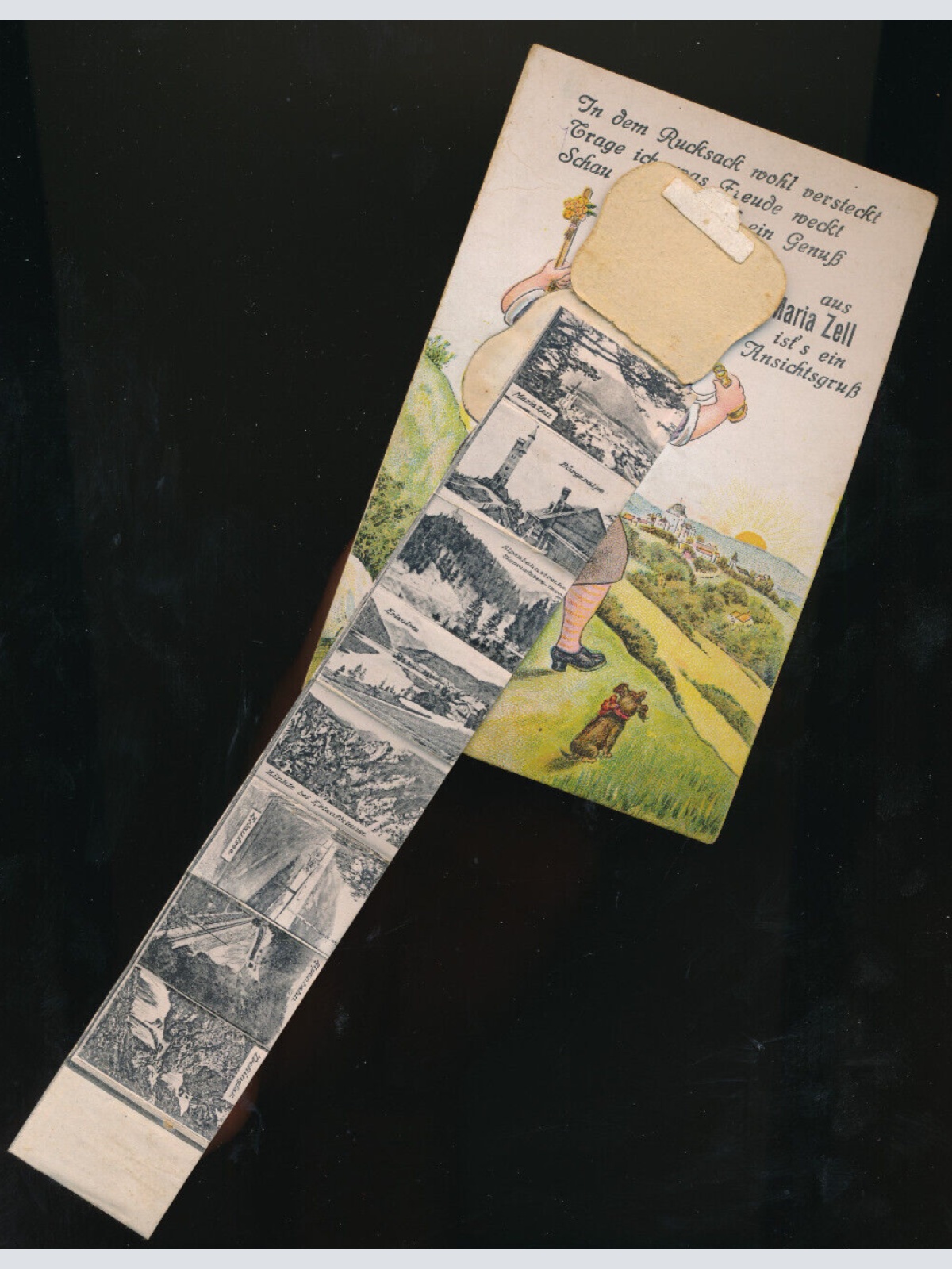 Leporello-Karte aus Maria Zell es ist ein Ansichtsgruss Steiermark (1436)