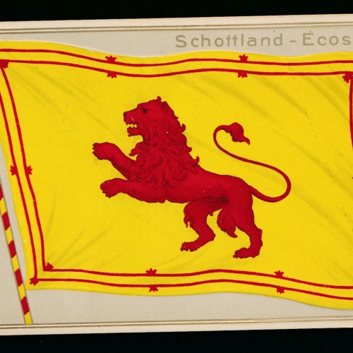 Präge-Karte Flaggen - Flaggs Schottland - Ecosse (332)