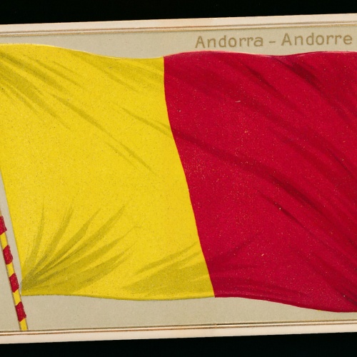Präge-Karte Flaggen - Flaggs, Andorra - Andorre (354)