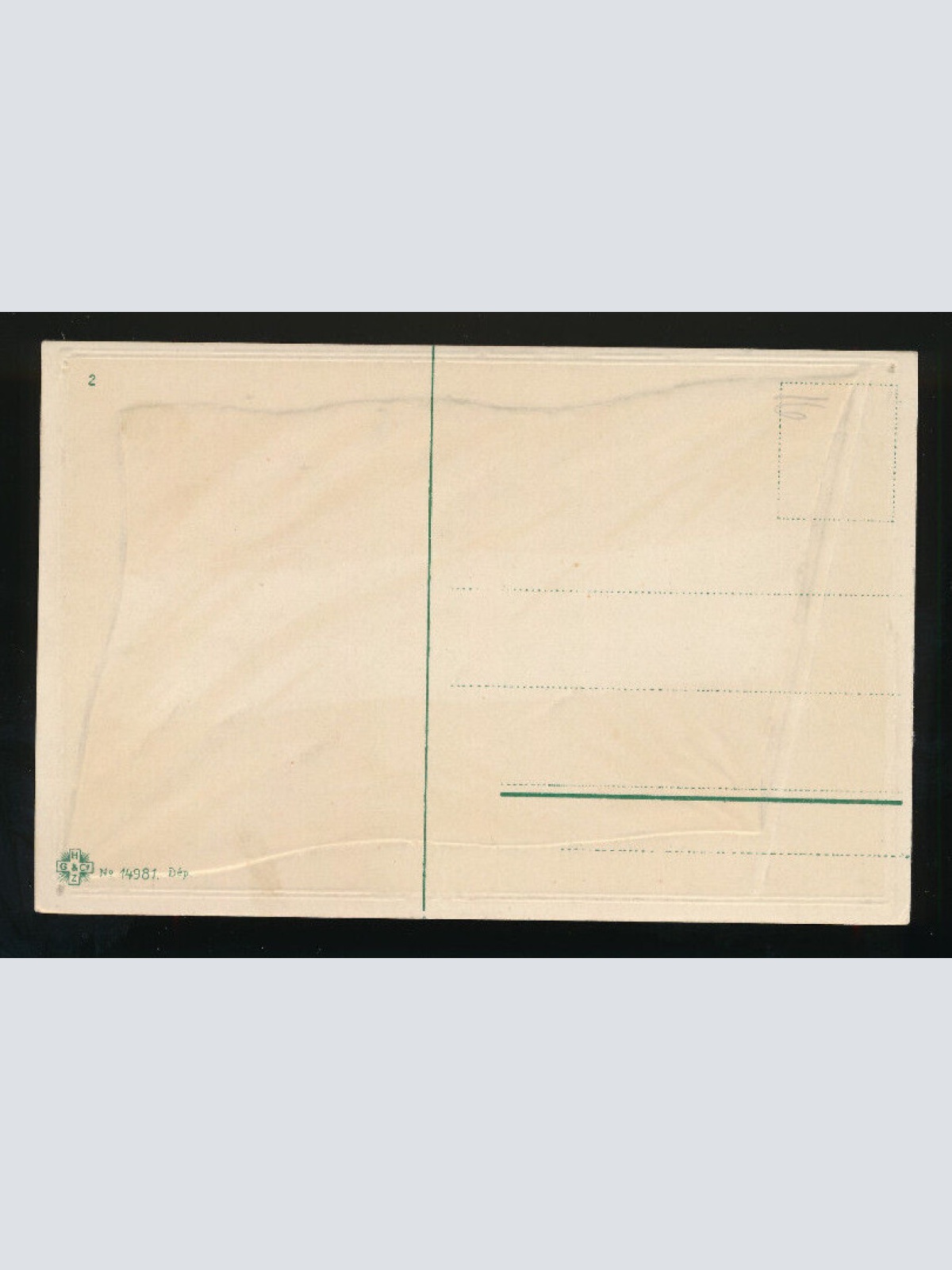 Präge-Karte Flagge - Flaggs Paraguay, Südamerika (386)