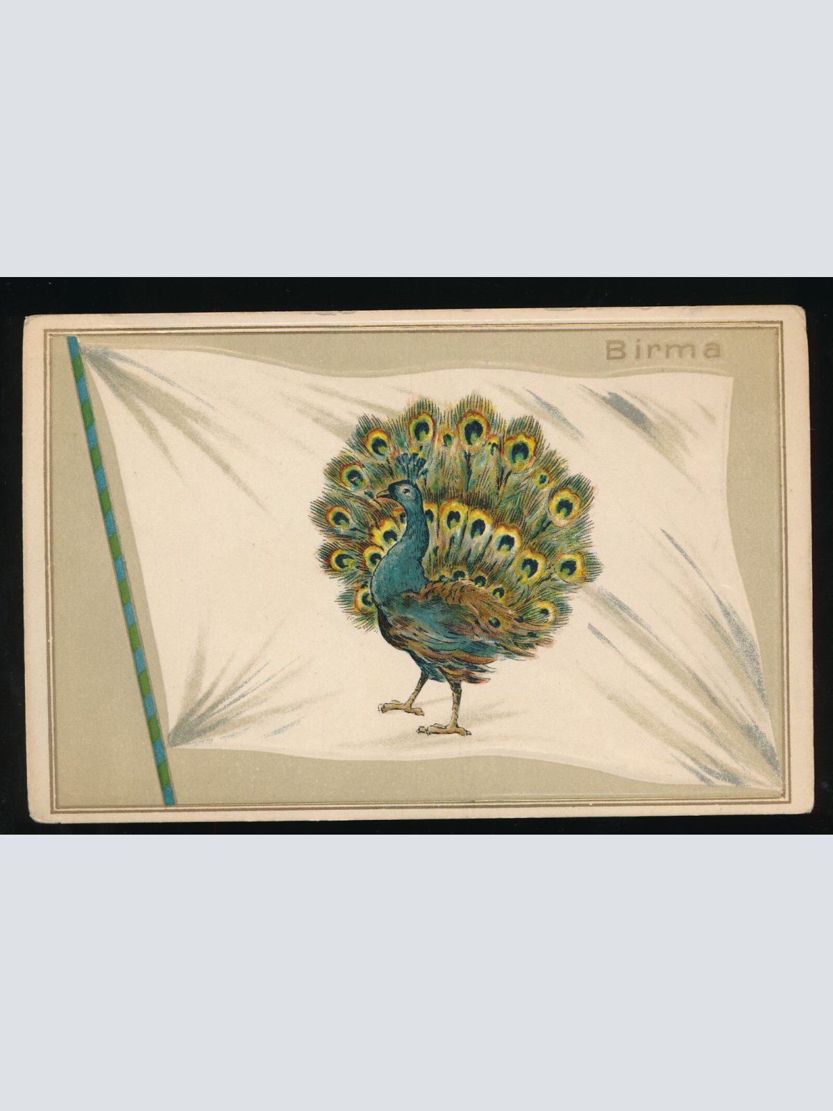 Präge-Karte Flaggen - Flaggs, Birma - Myanmar (339)