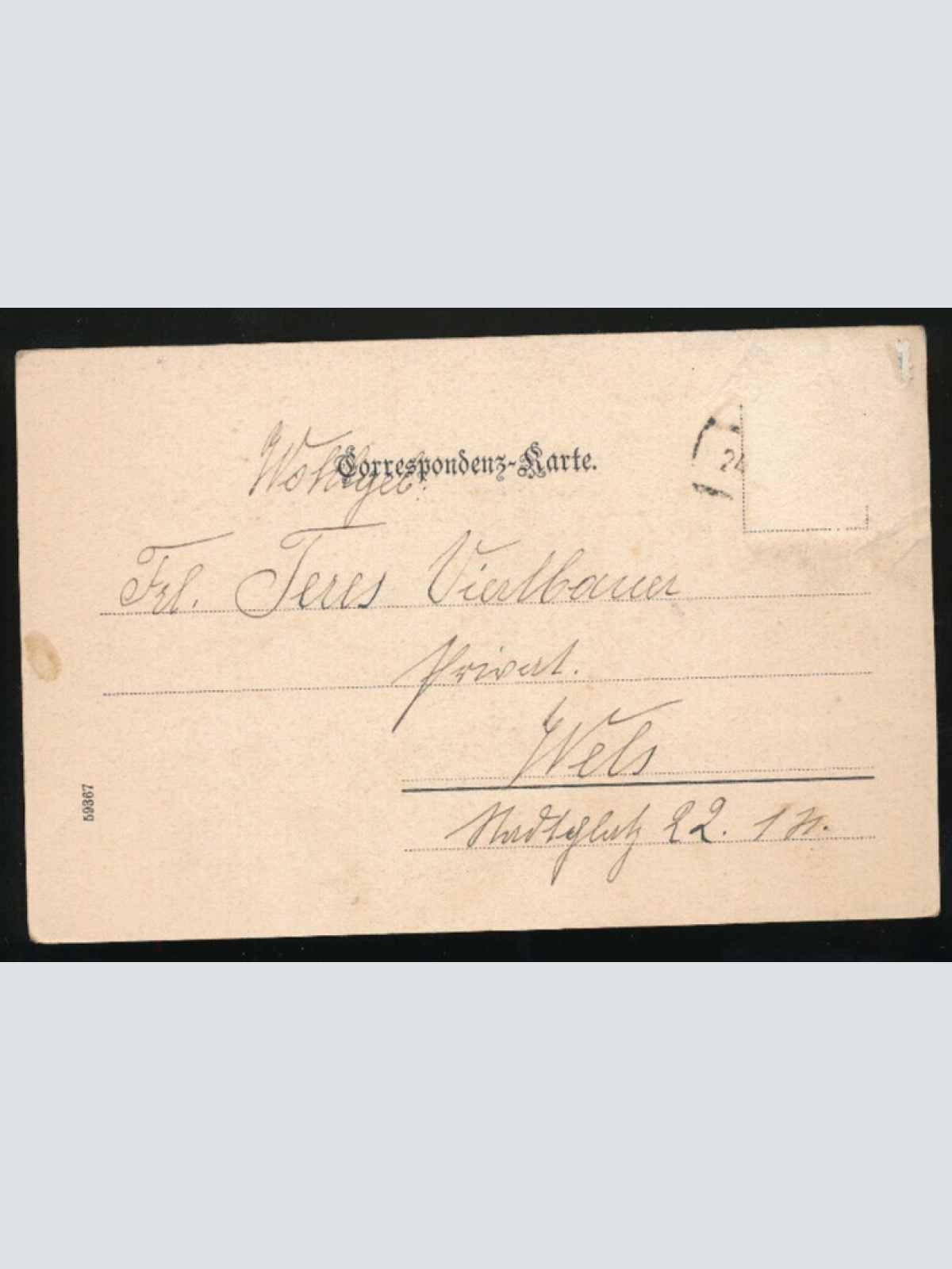 AK aus Wien Hauptstrasse mit Kutsche Wien (792)