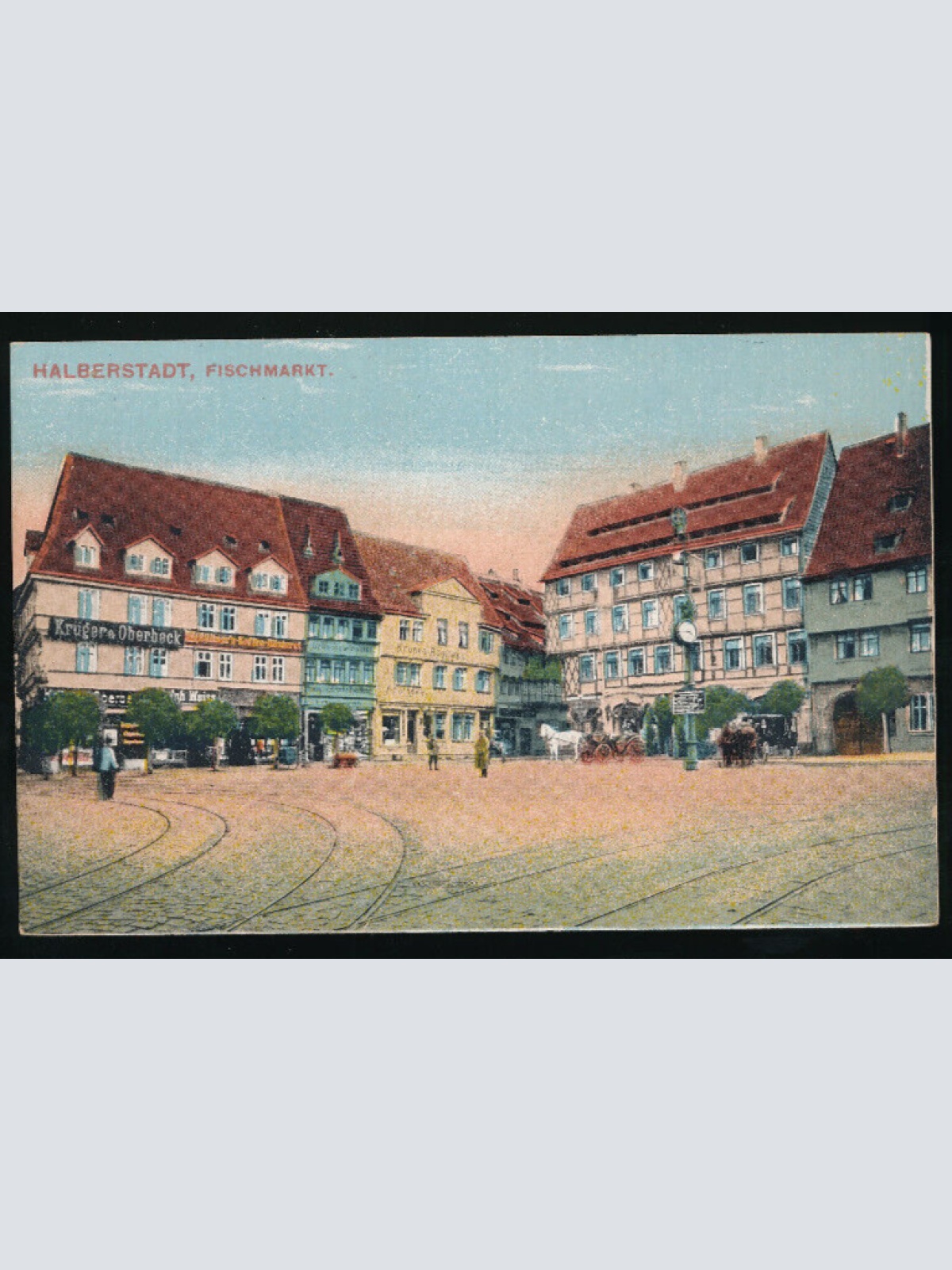 AK aus Halberstadt Fischmarkt Sachsen-Anhalt (1285)