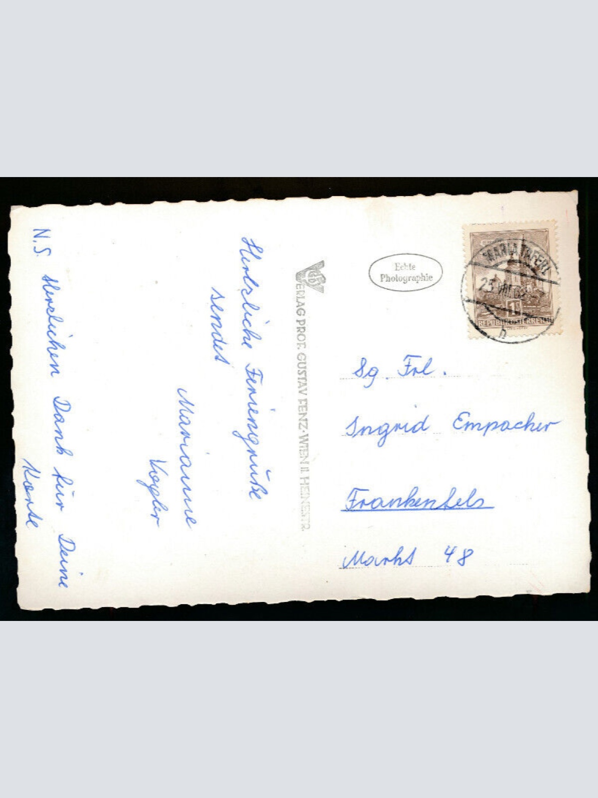 AK aus Maria Taferl Hauptplatz mit Hotel Rose Eilnberger (799)