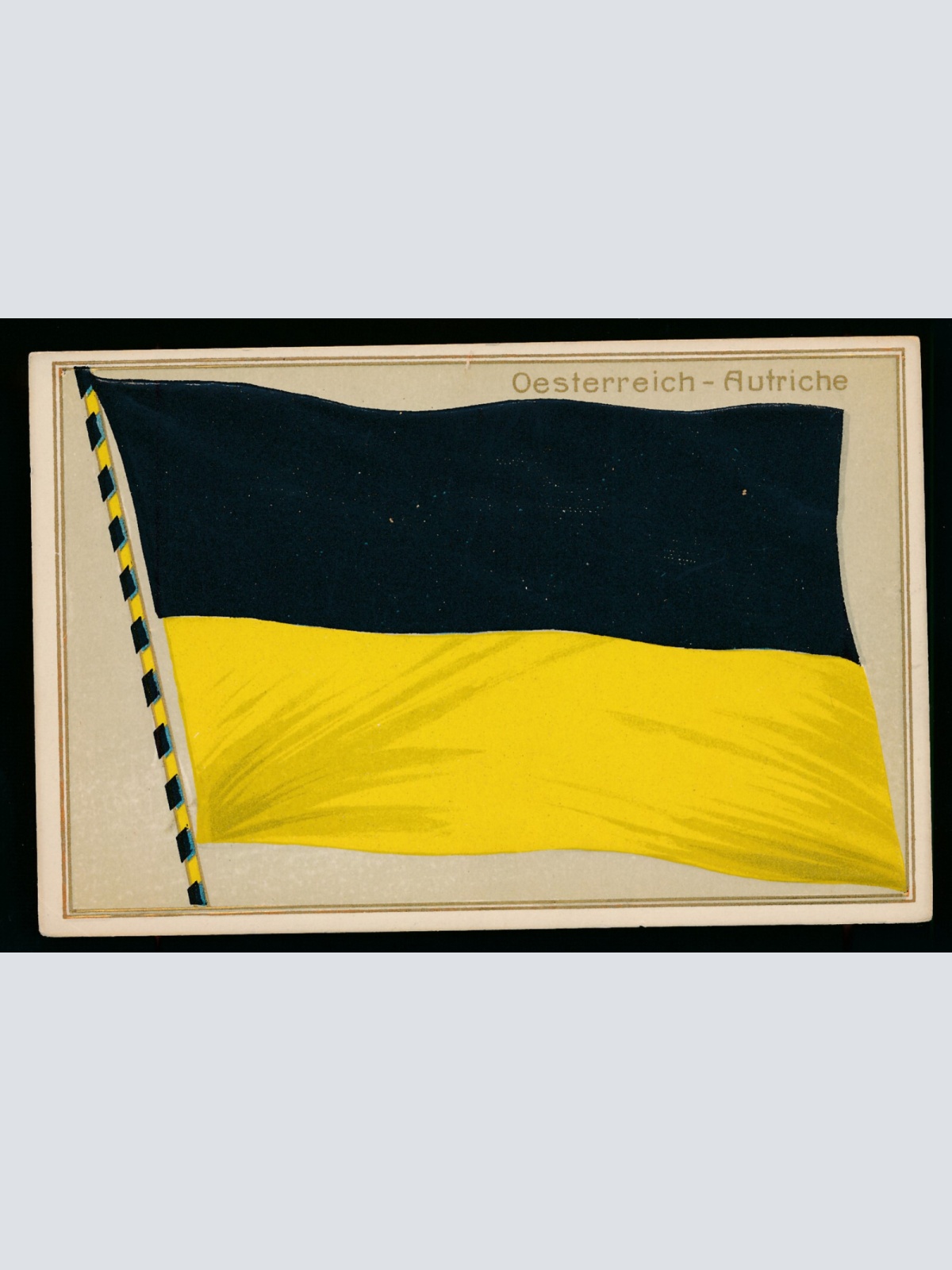 Präge-Karte Flaggen - Flaggs, Oesterreich - Autriche (336)