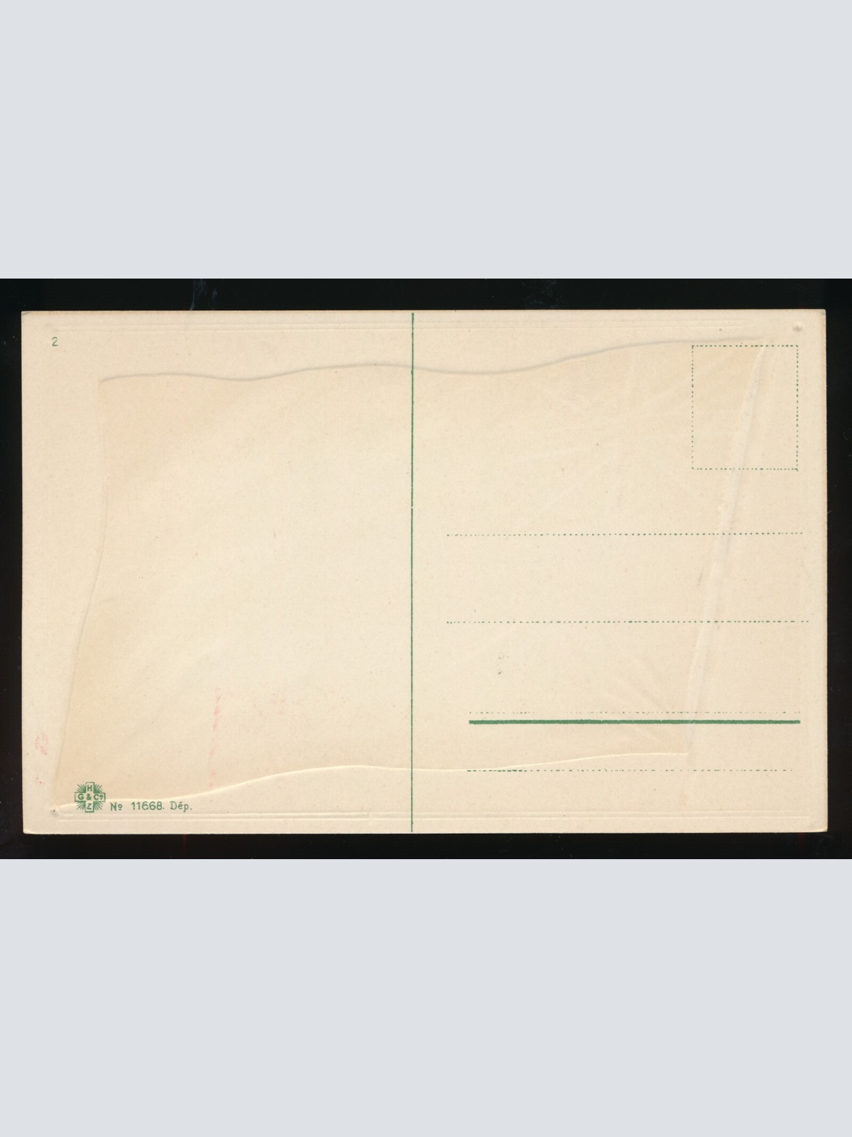 Präge-Karte Flagge - Flaggs Transvaal, Südafrika (381)