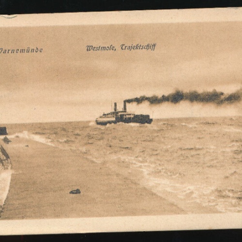 AK aus Warenmünde mit Dampfer Mecklenburg-Vorpommern (1302)