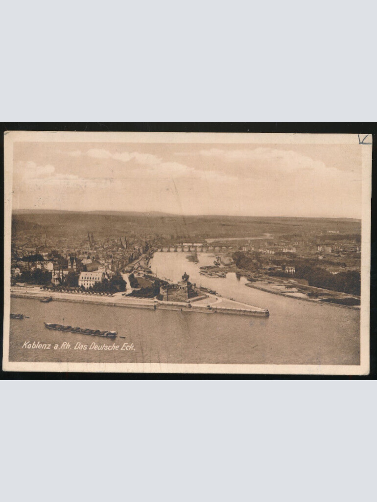 AK aus Koblenz am Rh. das Deutsche Eck Rheinland-Pfalz (1364)