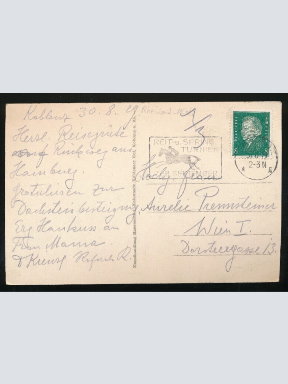 AK aus Koblenz am Rh. das Deutsche Eck Rheinland-Pfalz (1364)