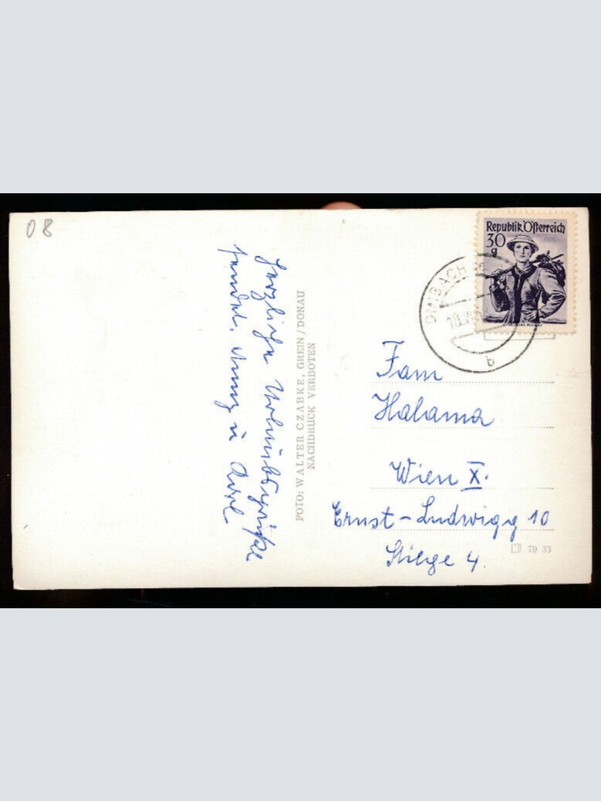 AK aus Dimbach bei Grein an der Donau Oberösterreich (1409)