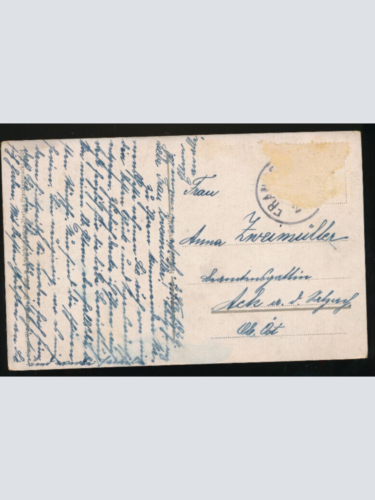 AK aus Frankenmarkt mit Bahnhof Oberösterreich (1415)