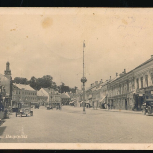 AK aus Amstetten Hauptplatz Niedrösterreich (1374)