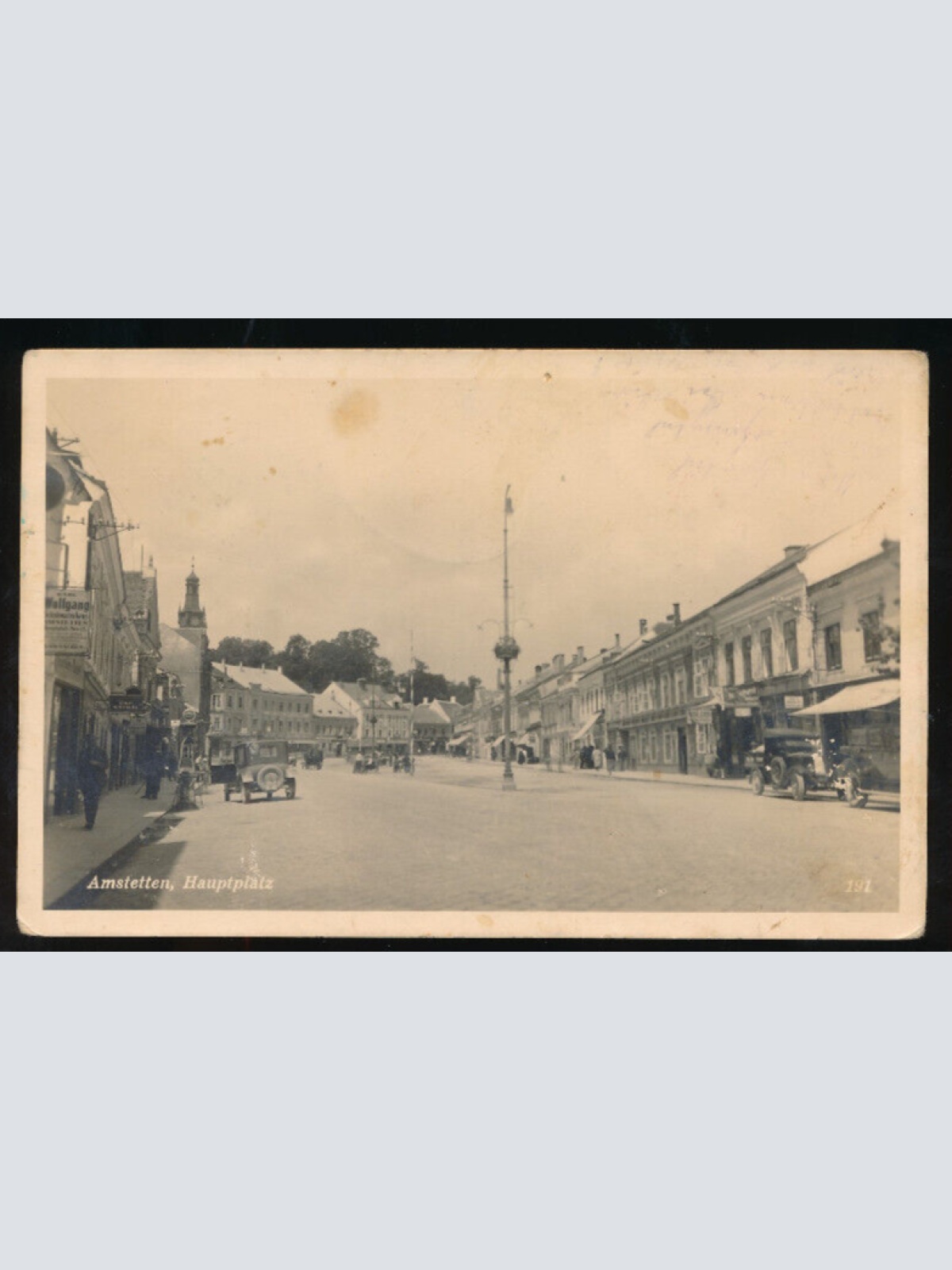 AK aus Amstetten Hauptplatz Niedrösterreich (1374)