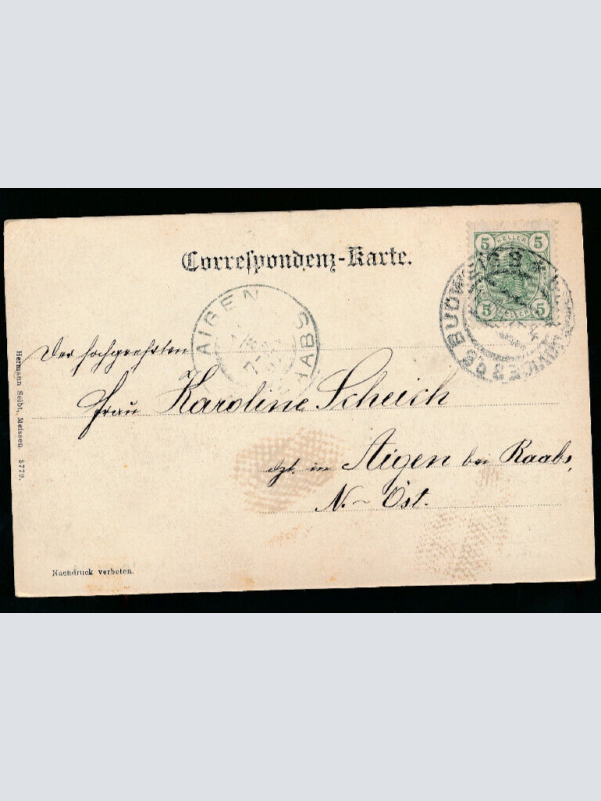 AK aus Budweis Tschechien (1385)