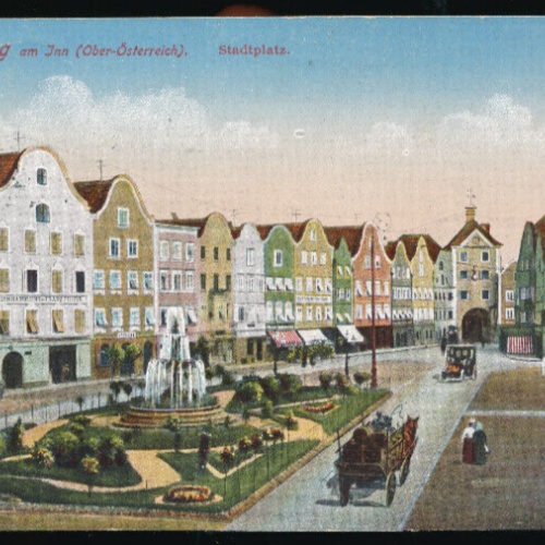 AK aus Schärding am Inn Stadtplatz Oberösterreich (1719)