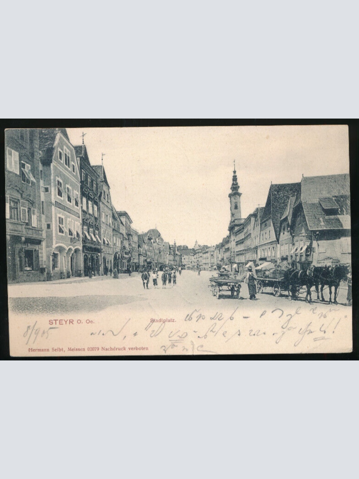 AK aus Steyr Stadtplatz Oberösterreich (1601)