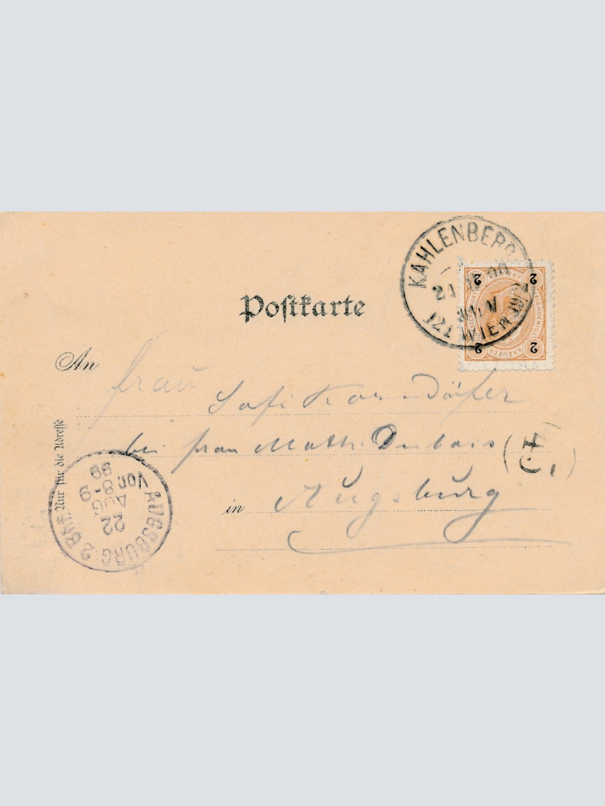 AK, Gruß vom Kahlenberg, Wien (S2)