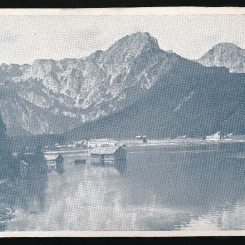 AK aus Grünau Almsee mit Woising Oberösterreich (1724)