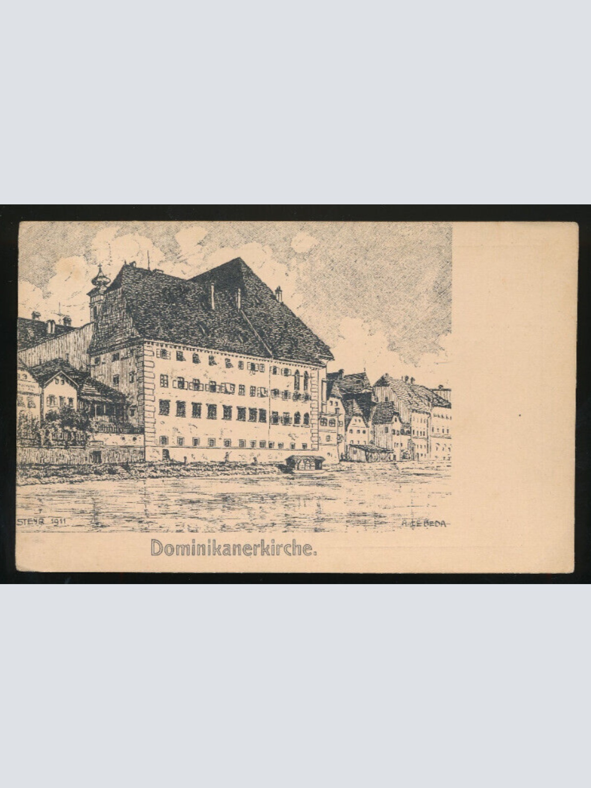 AK aus Steyr Dominikanerkirche Oberösterreich (1546)