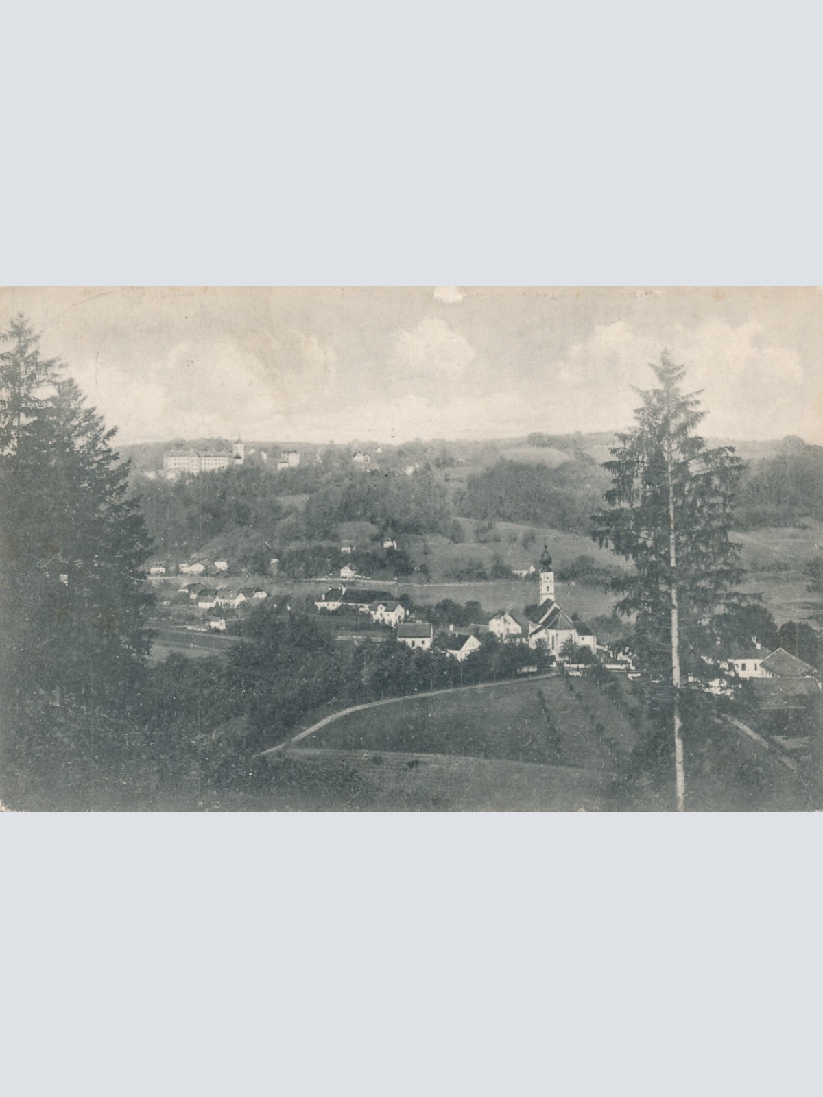 AK, Wernstein am Inn, mit Schloß Neuburg, Oberösterreich (S8)