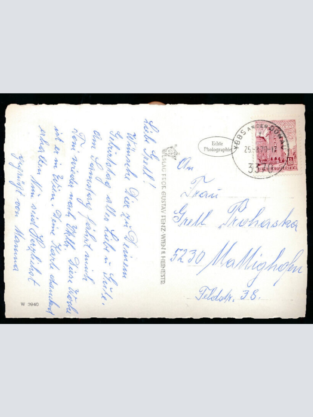 AK ausYbbs mit Kraftwerk Persenbeug an der Donau (798)