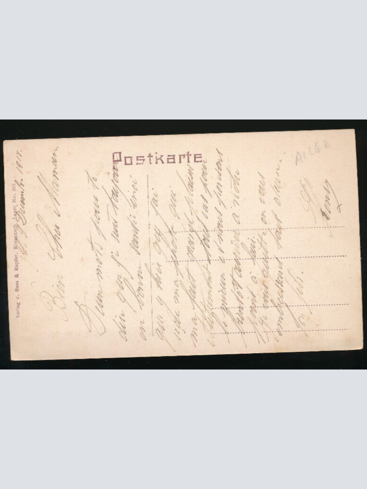 AK gruss aus Kirn mit Kyrburg Rheinland-Pfalz (1829)