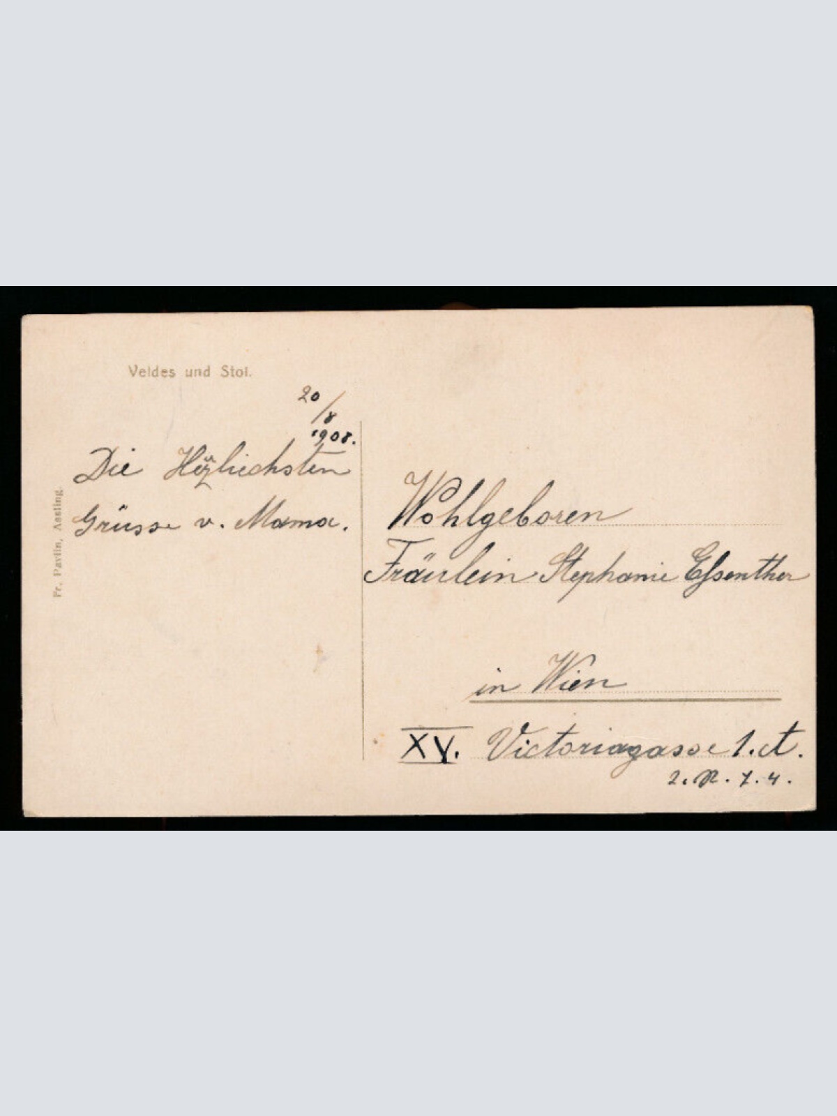 AK aus Bled - Veldes Slowenien (1850)