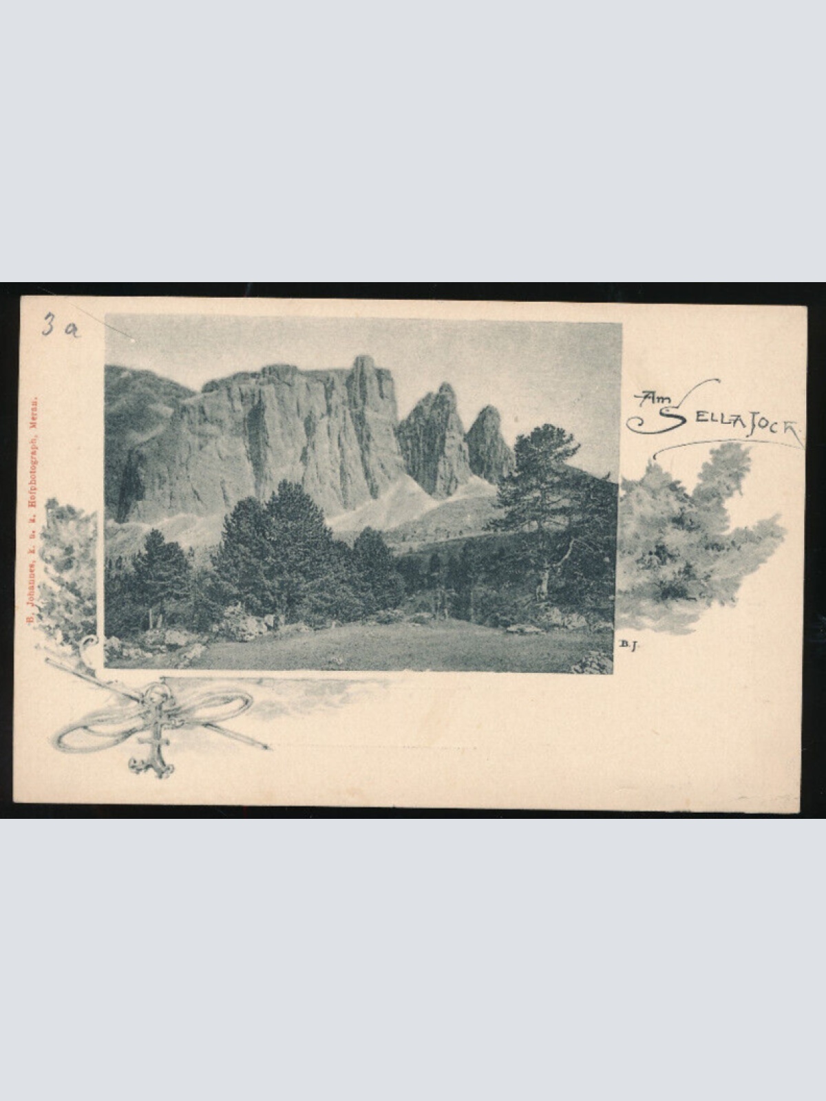 AK am Sellajoch Italien (1848)