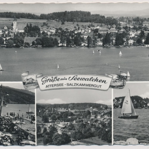 AK, Grüße aus Seewalchen, Attersee - Salzkammergut, Oberösterreich (S112)
