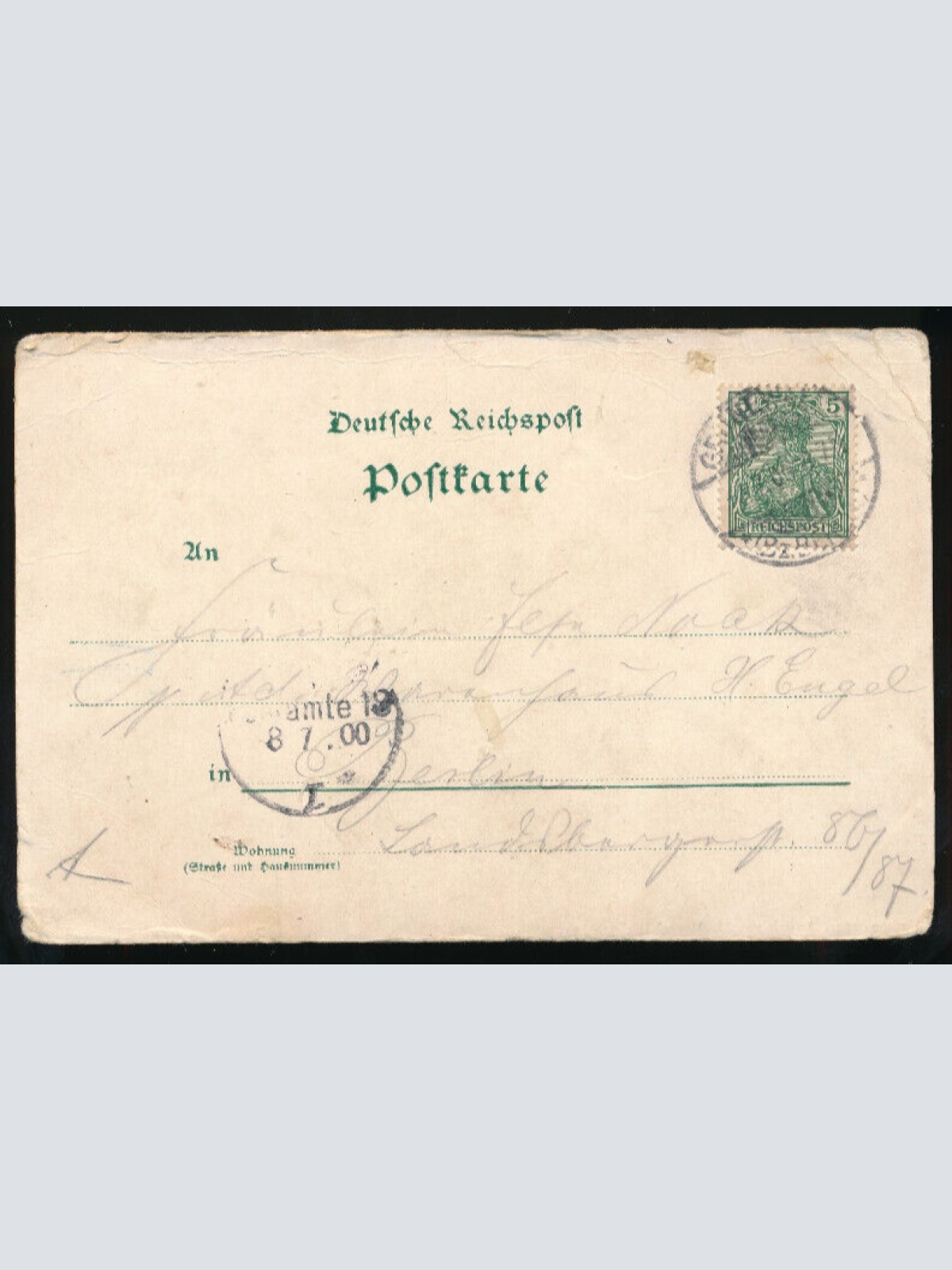 Litho-Karte gruss vom Bahnhof Grünwald - Grunewald Bayern (1932)