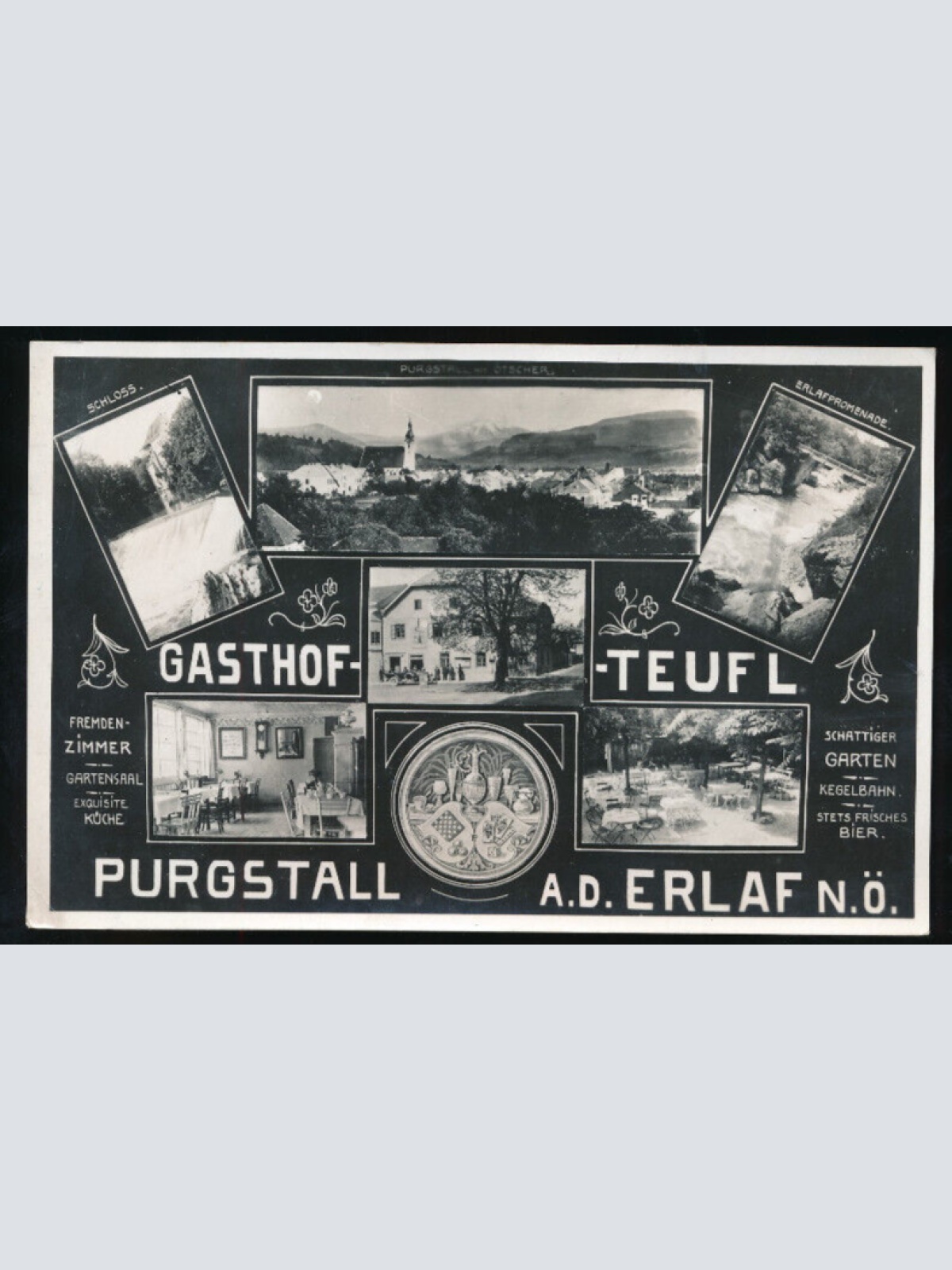 AK aus Purgstal an der Erlaf mit Gasthof Teufl Niederösterreich (1319)