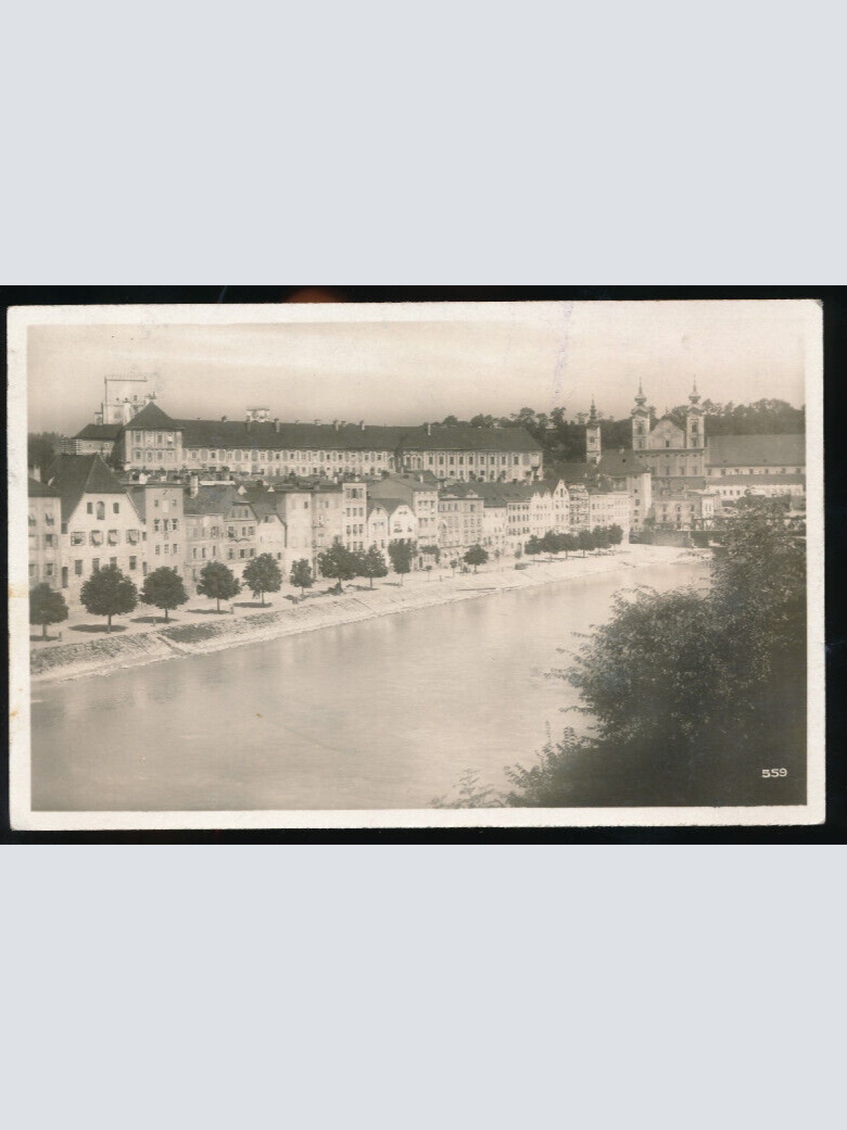 AK aus Steyr mit Schloss Lamberg Oberösterreich (1935)