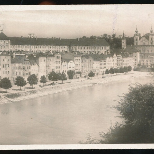AK aus Steyr mit Schloss Lamberg Oberösterreich (1935)