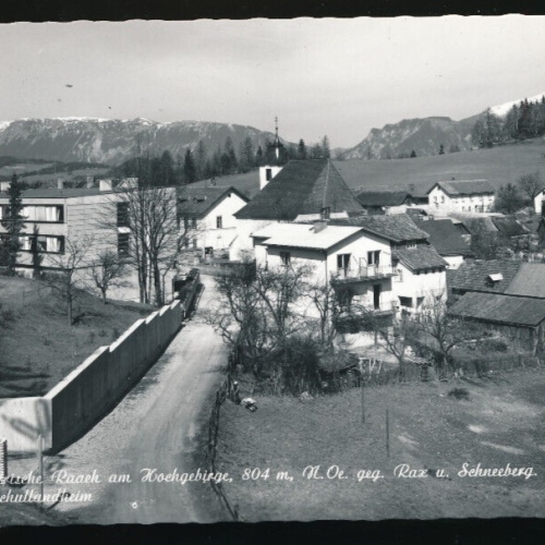 AK aus Raach am Hochgebirge Bundesschullandheim Niedrösterreich (1796)