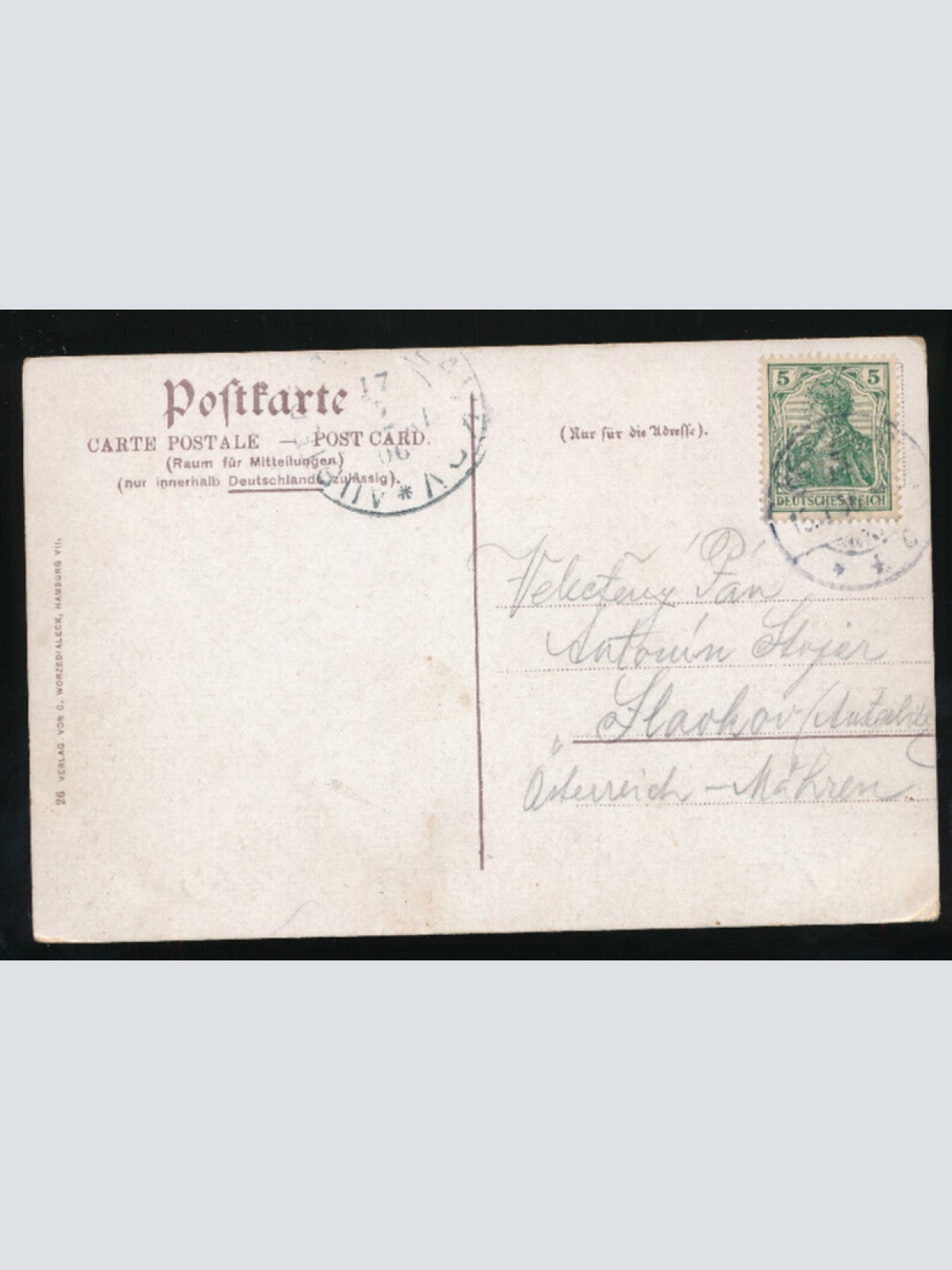 Litho-Karte aus Helgoland  Schleswig-Holstein (1281)