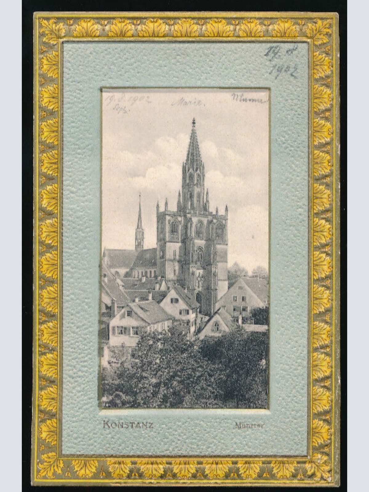 Präge-Karte aus Konstanz, Münster Baden-Württemberg (1283)