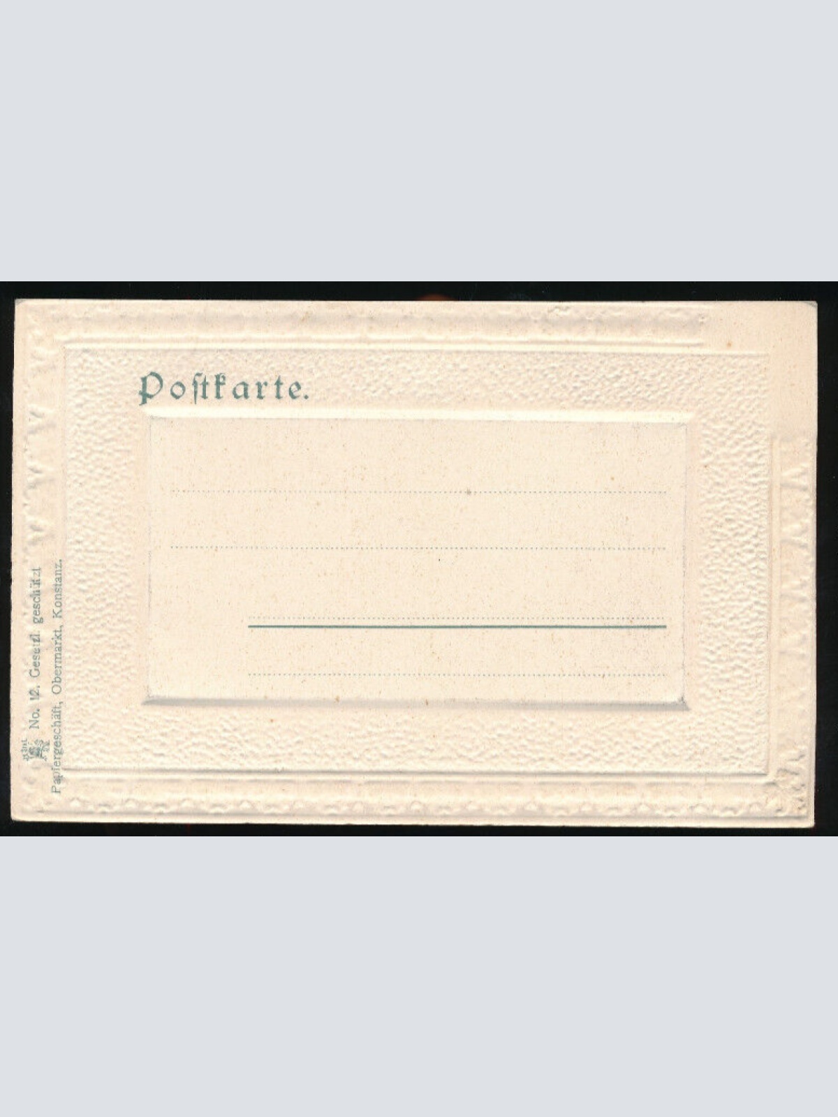 Präge-Karte aus Konstanz, Münster Baden-Württemberg (1283)