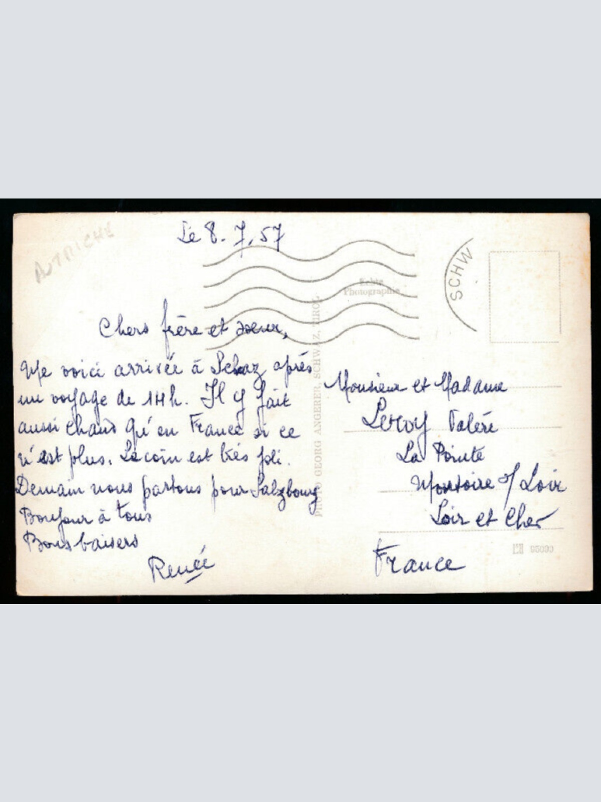 AK aus Schwaz Tirol (1823)