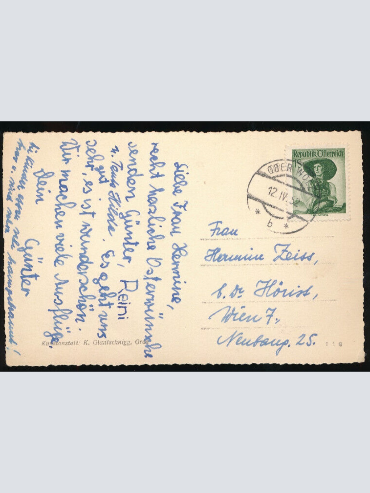 AK aus Oberwölz Steiermark (1853)