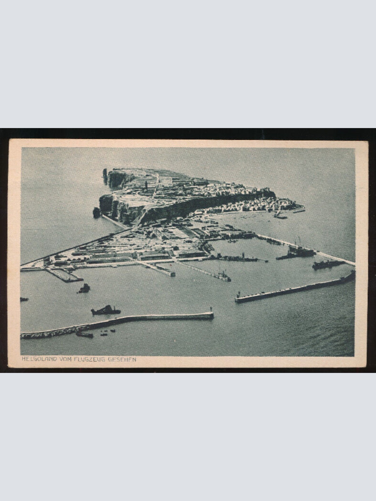 AK aus Helgoland vom Flugzeug gesehen Schleswig-Holstein (1282)