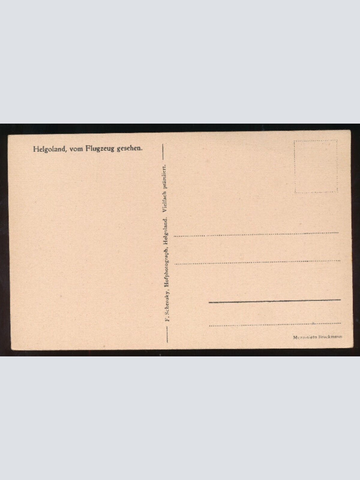 AK aus Helgoland vom Flugzeug gesehen Schleswig-Holstein (1282)
