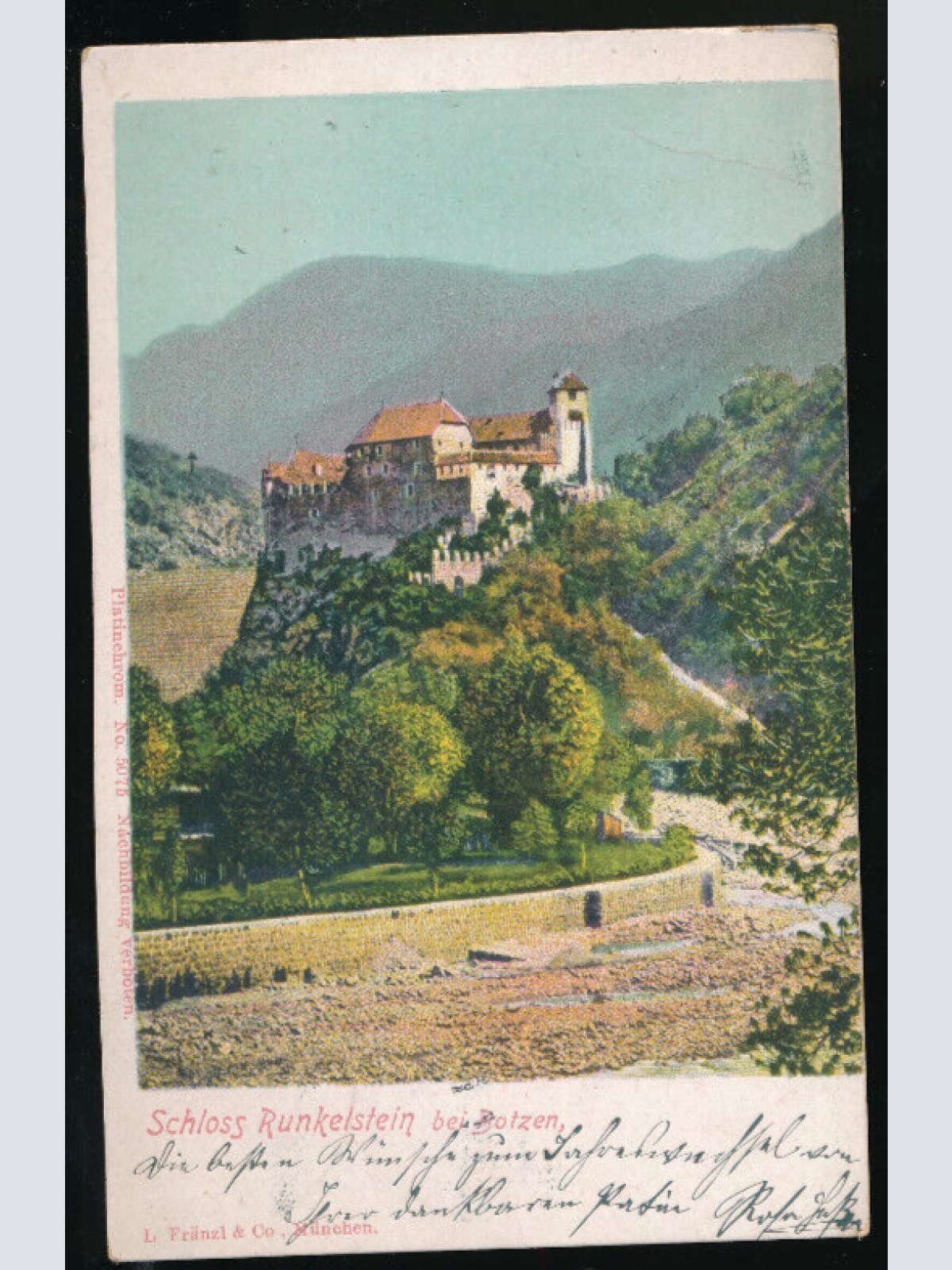 AK aus Botzen Schloss Runkelstein bei Botzen Italien (1256)