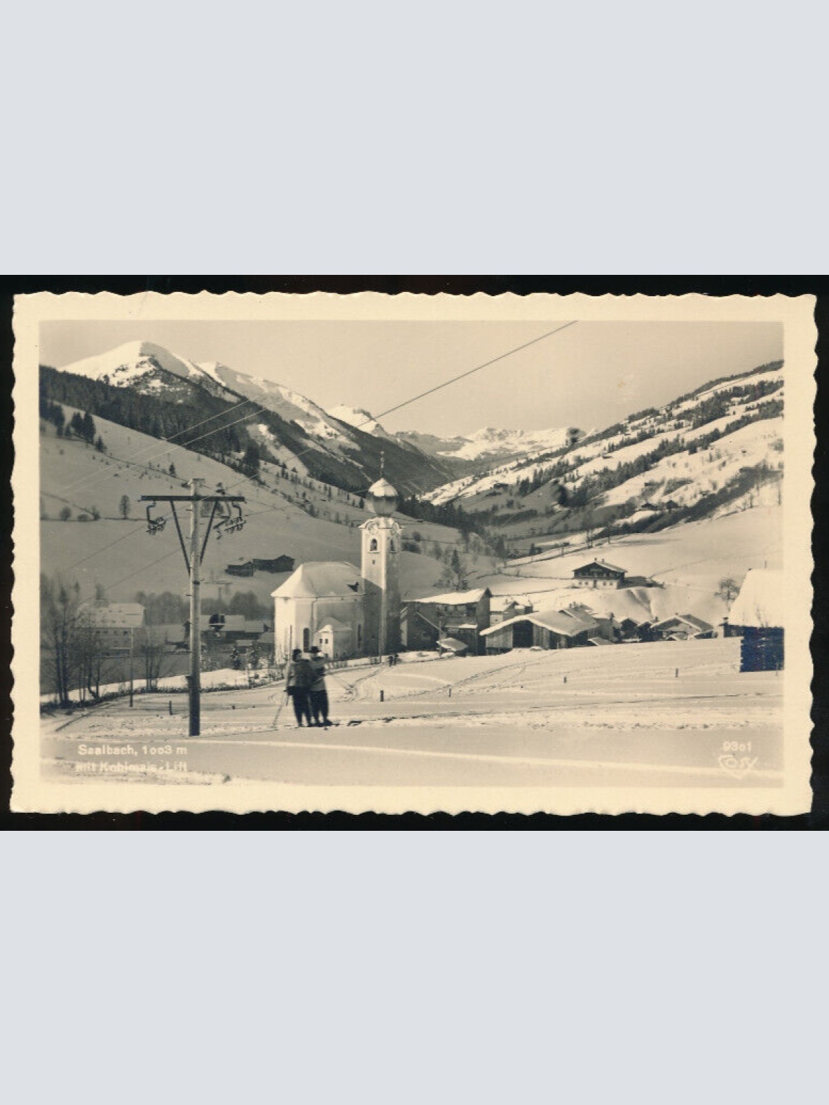 AK aus Saalbach mit Kohlmais Lift Salzburg (1799)