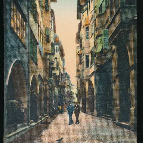 AK aus Bozen Laubengasse Italien (1846)