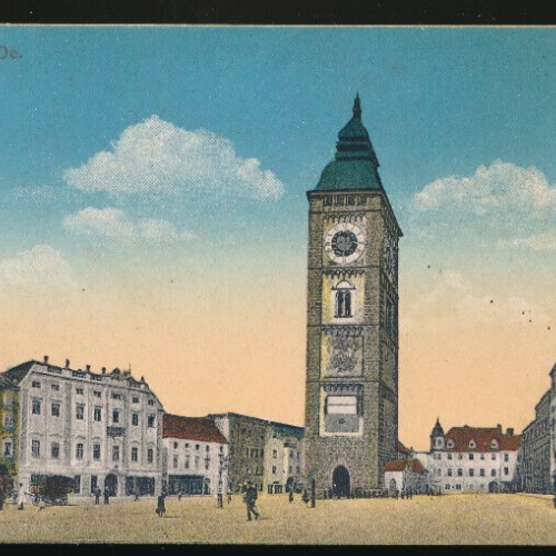 AK aus Enns Stadtplatz Oberösterreich (2093)