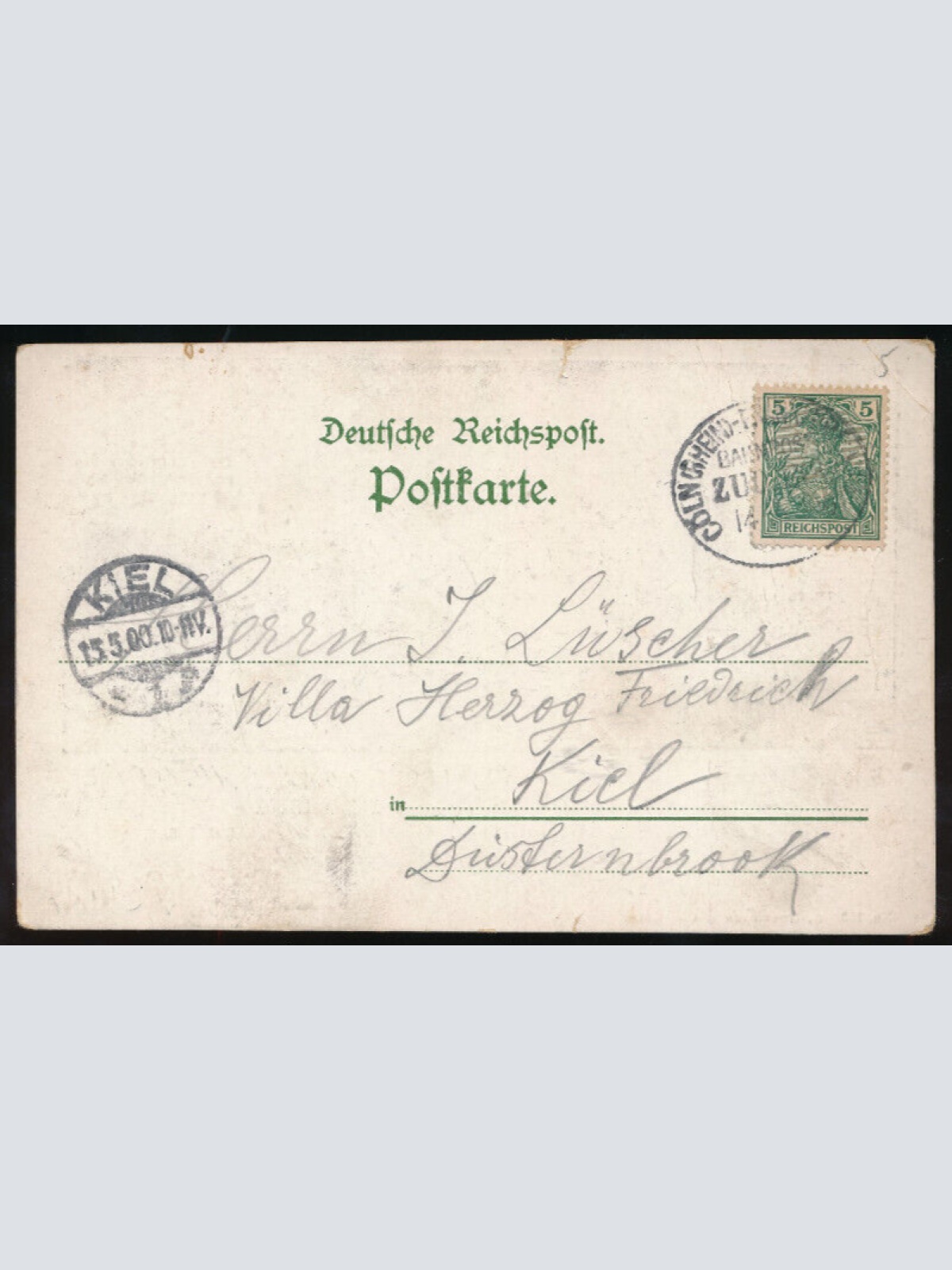 AK zur Erinnerung an das S.M. Torpedoboots-Division auf dem Rhein (1920)