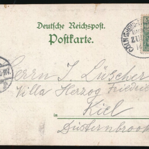 AK zur Erinnerung an das S.M. Torpedoboots-Division auf dem Rhein (1920)