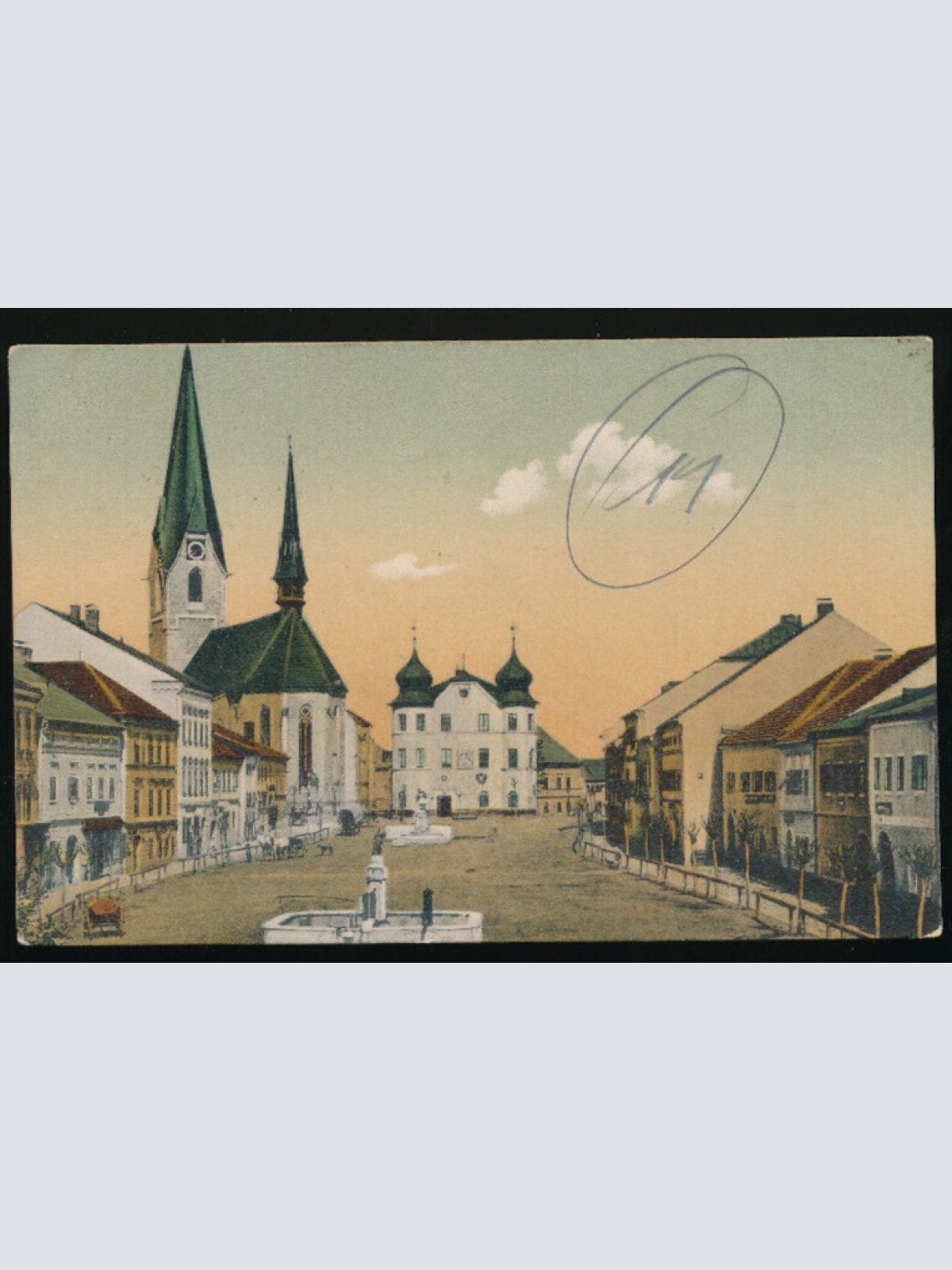 AK aus Leonfelden Marktplatz Oberösterreich (2403)